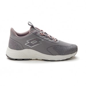 Women Lotto Kibra Amf W Sneakers Grey / Silver / Purple | 97264-DFHG