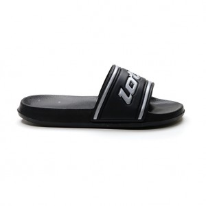 Women Lotto Midway Iv W Slippers Black / Silver | 69024-VRBH