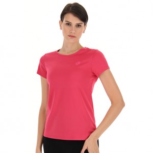 Women Lotto Msp W T-shirts Pink | 86730-QIBX
