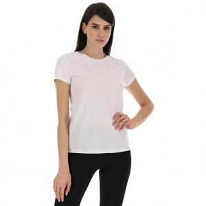 Women Lotto Msp W T-shirts White | 10784-OQRY