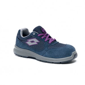 Women Lotto Race 250 S1p W Safety Shoes Blue | 91045-RGSF