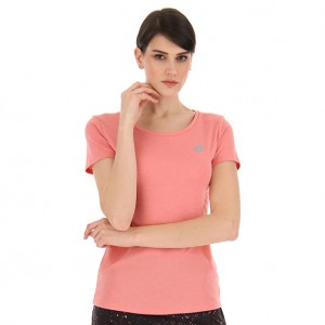 Women Lotto Run Fit W Mel T-shirts Rose | 81205-QWPH