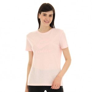 Women Lotto Smart W Iii T-shirts Pink | 89457-MSIQ