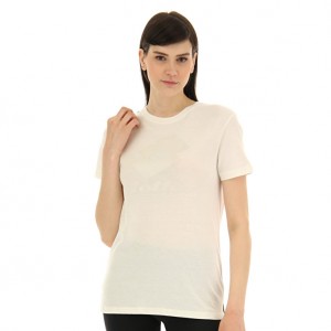 Women Lotto Smart W Iii T-shirts White | 92680-NFVL