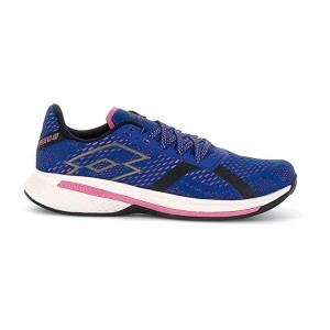 Women Lotto Speedevo 100 Ii W Running Shoes Blue | 90321-YWVS