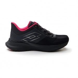 Women Lotto Speedevo 700 Ii W Running Shoes Black / Pink | 06174-EIKR