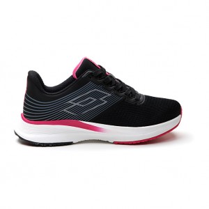 Women Lotto Speedevo 700 W Running Shoes Black | 38920-QPRB