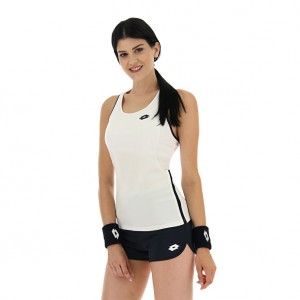 Women Lotto Squadra W Ii Pl Tanks White | 83754-LJWK