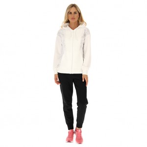 Women Lotto Suit Miata W Viii Tracksuits White / Black | 53762-FGKY