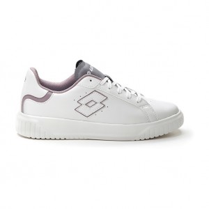 Women Lotto Venus Amf Ii Color W Sneakers White / Grey / Purple | 29156-SJDA