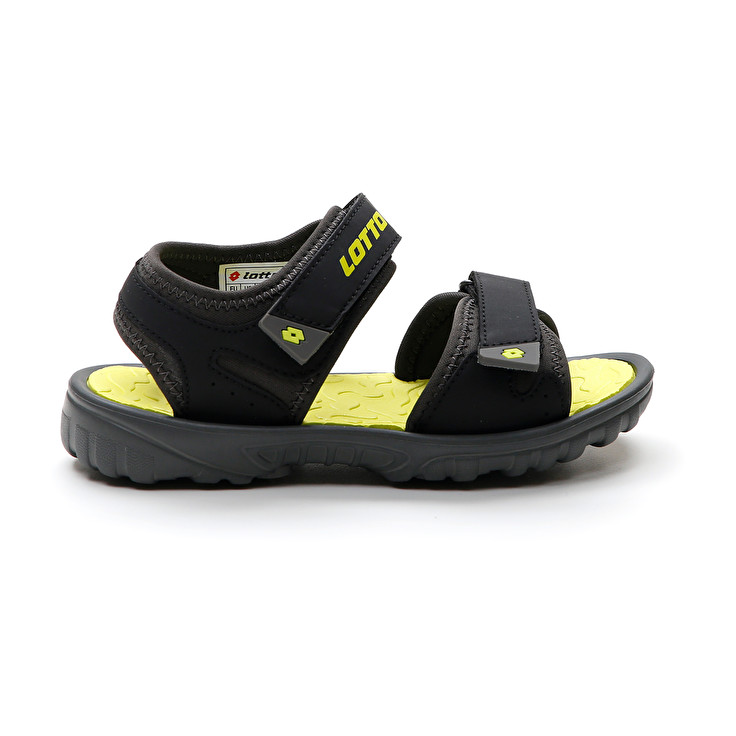 Kids\' Lotto Las Rochas 1 Cl Sandals Black | 47316-TKHY