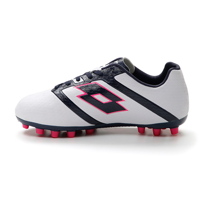 Kids' Lotto Maestro 700 Iv Agm Jr Soccer Shoes White / Black / Red | 23510-MDVA