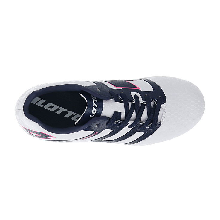 Kids' Lotto Maestro 700 Iv Agm Jr Soccer Shoes White / Black / Red | 23510-MDVA