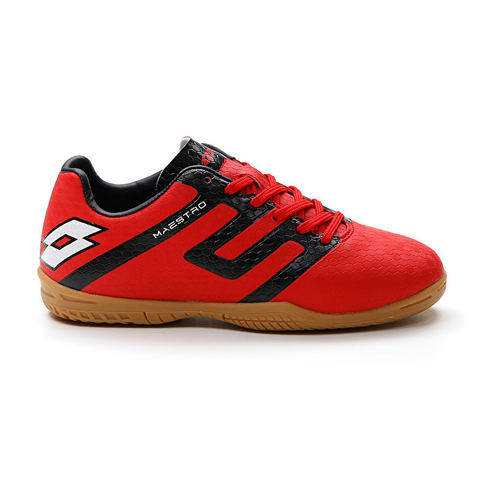 Kids\' Lotto Maestro 700 Iv Id Jr Soccer Shoes Red | 06381-LHUC