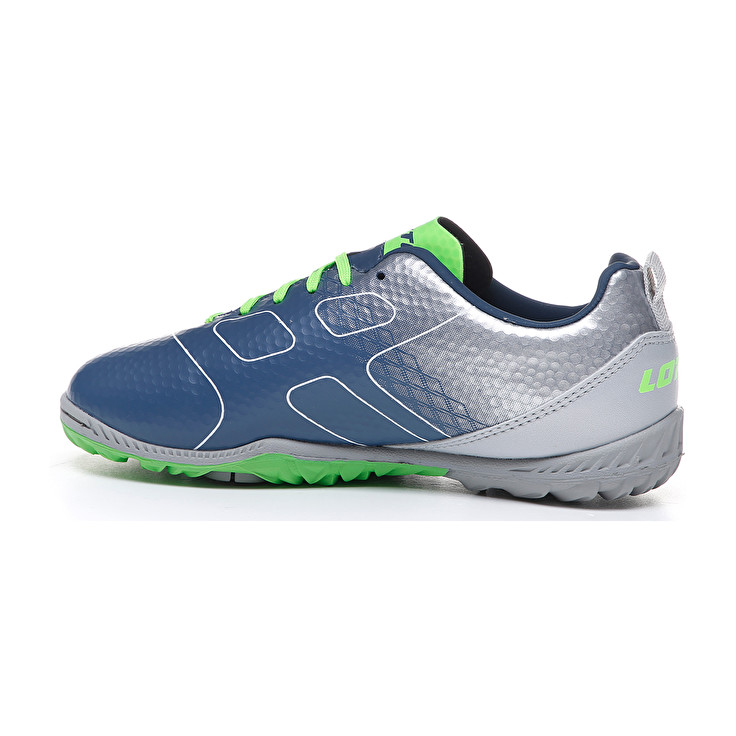 Kids' Lotto Maestro 700 Tf Jr Soccer Shoes Blue / Silver | 97164-YPNW