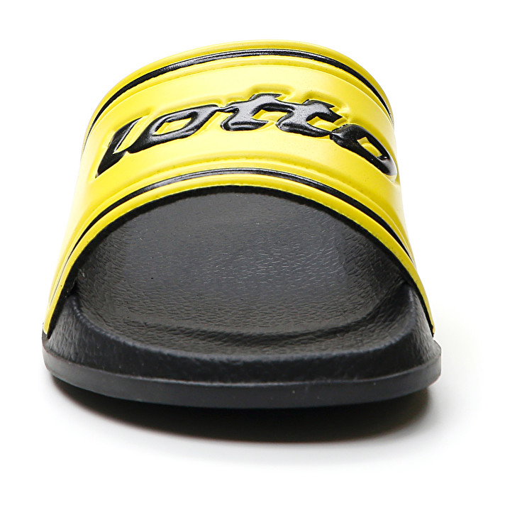 Kids' Lotto Midway Iv Cl Slippers Black / Yellow | 87430-YNKX