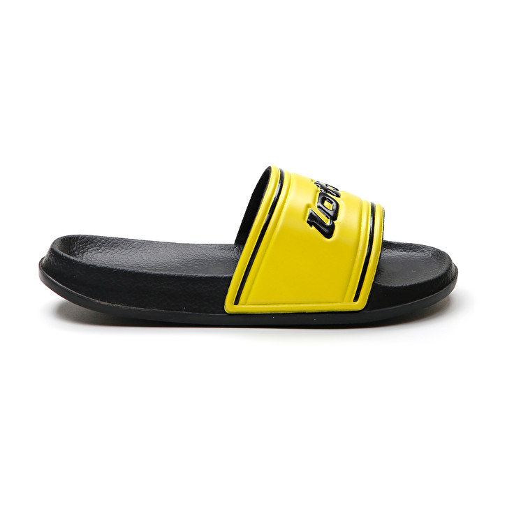 Kids\' Lotto Midway Iv Cl Slippers Black / Yellow | 87430-YNKX