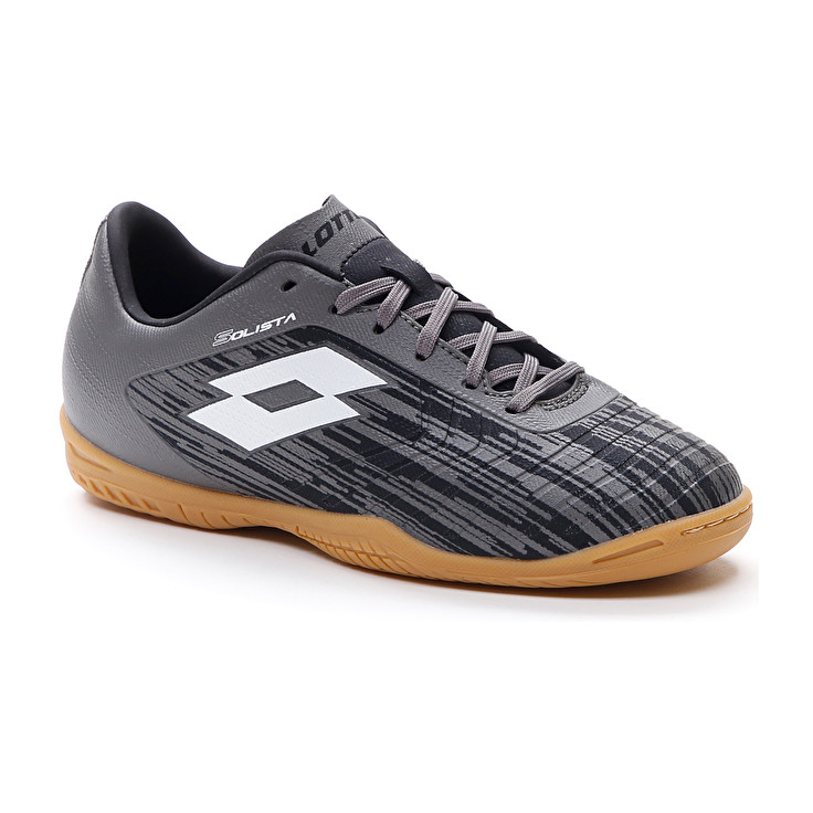Kids' Lotto Solista 700 Iii Id Jr Soccer Shoes Black / White | 58193-HUOD