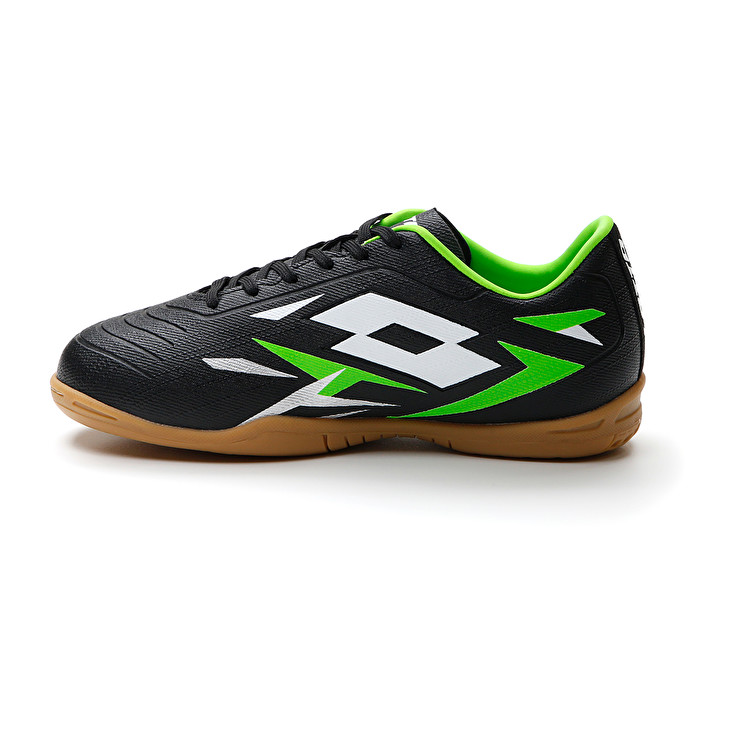 Kids' Lotto Solista 700 Vi Id Jr Soccer Shoes Black / Green / White | 52169-PWTF