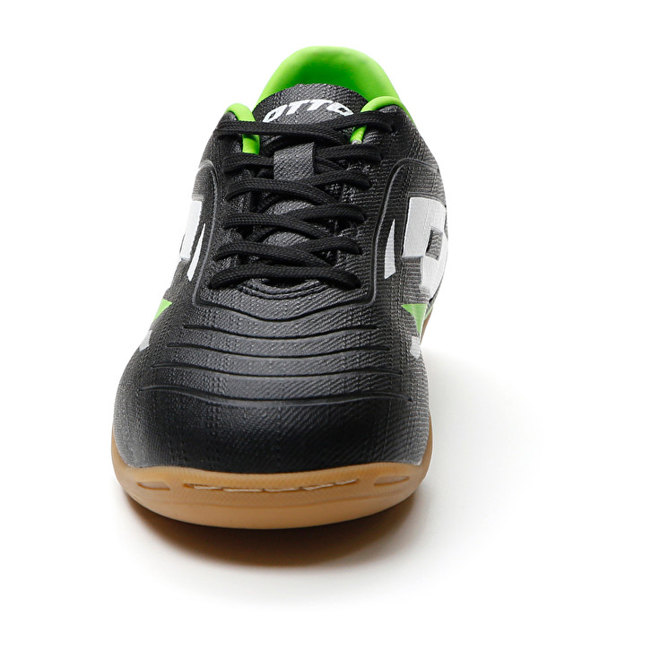 Kids' Lotto Solista 700 Vi Id Jr Soccer Shoes Black / Green / White | 52169-PWTF