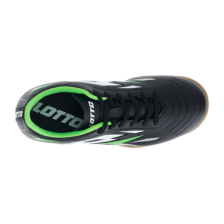 Kids' Lotto Solista 700 Vi Id Jr Soccer Shoes Black / Green / White | 52169-PWTF