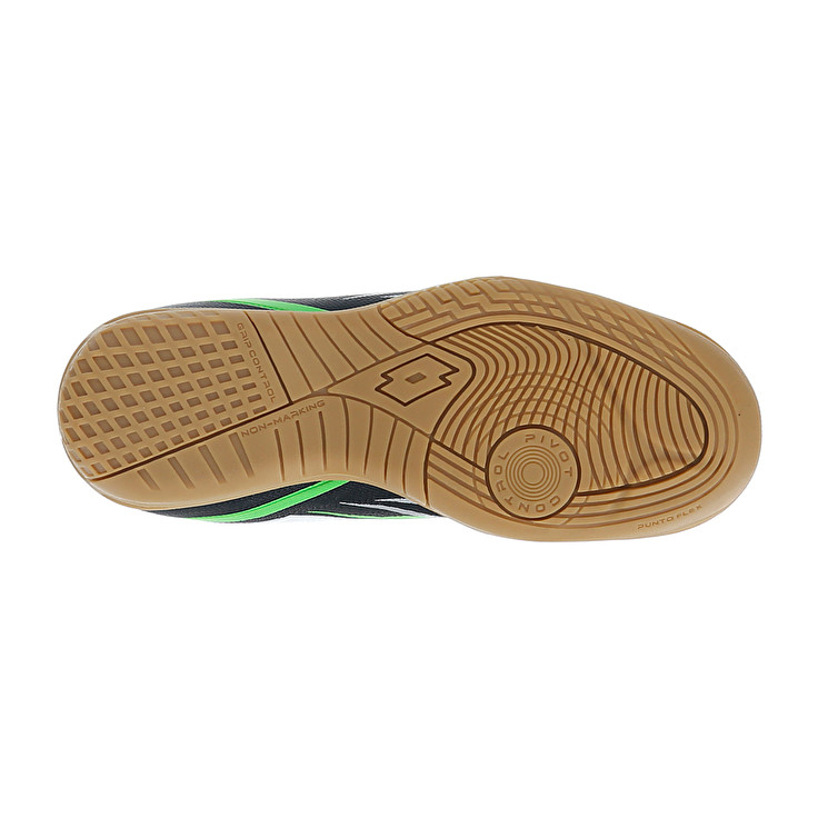 Kids' Lotto Solista 700 Vi Id Jr Soccer Shoes Black / Green / White | 52169-PWTF