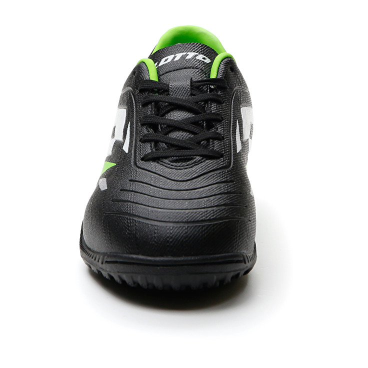 Kids' Lotto Solista 700 Vi Tf Jr Soccer Shoes Black / Green / White | 68594-ZENM