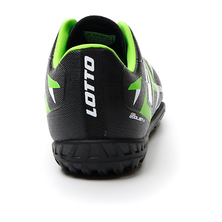 Kids' Lotto Solista 700 Vi Tf Jr Soccer Shoes Black / Green / White | 68594-ZENM