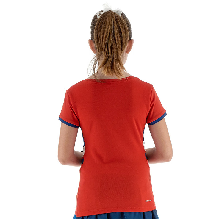 Kids' Lotto Squadra G Iii T-shirts Red | 53189-XDNA