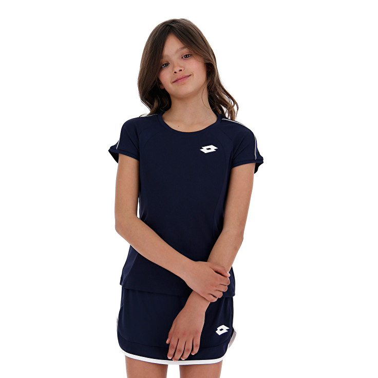 Kids\' Lotto Squadra G Pl T-shirts Navy / Blue | 40127-LPAO