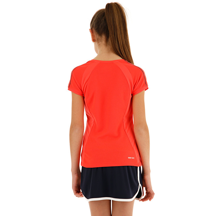 Kids' Lotto Squadra G Pl T-shirts Red | 91863-FVOQ