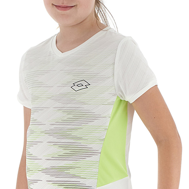 Kids' Lotto Tech G I - D4 T-shirts White | 16432-UQXS