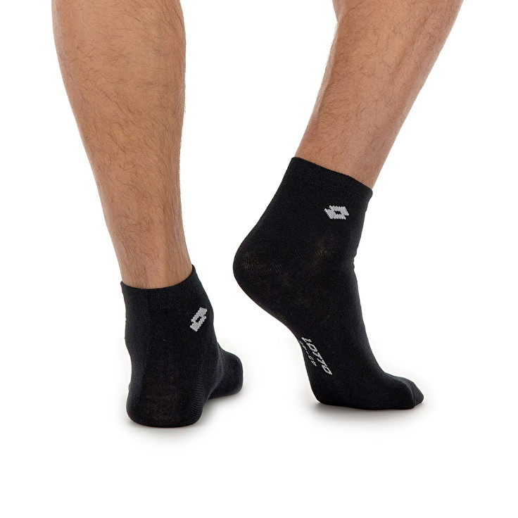 Lotto Ankle Ii - Pk3prs Socks Black | 58126-ITJQ