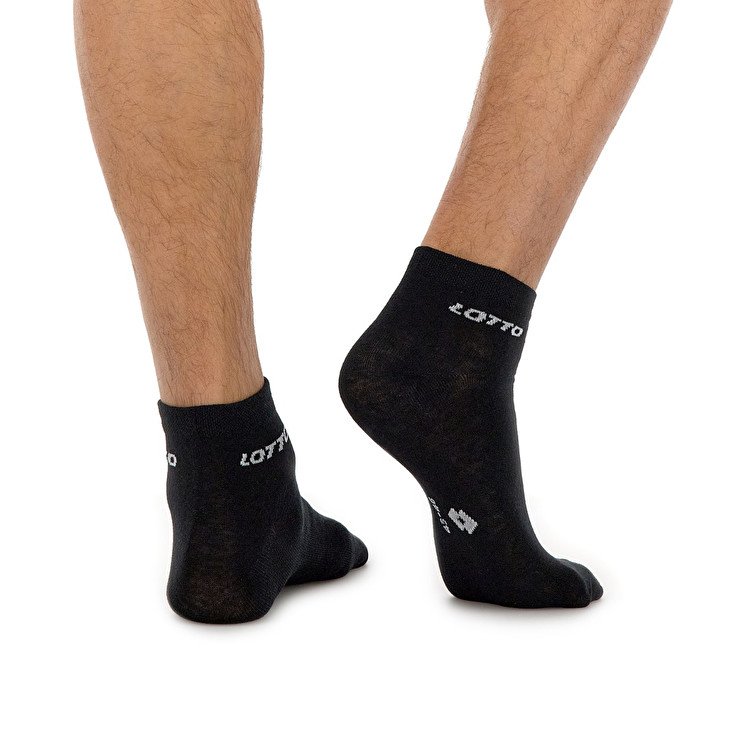 Lotto Ankle Ii - Pk3prs Socks Black | 58126-ITJQ