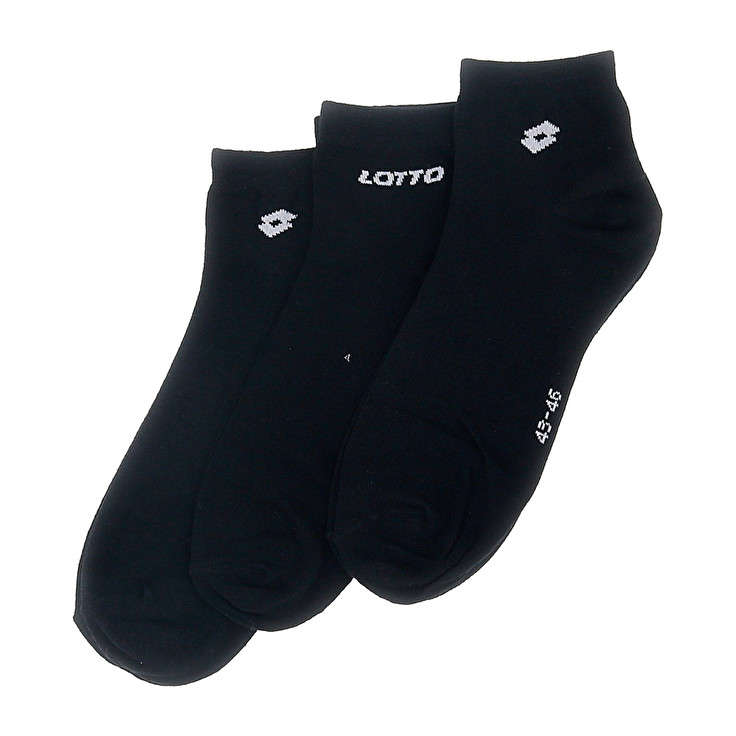 Lotto Ankle Ii - Pk3prs Socks Black | 58126-ITJQ