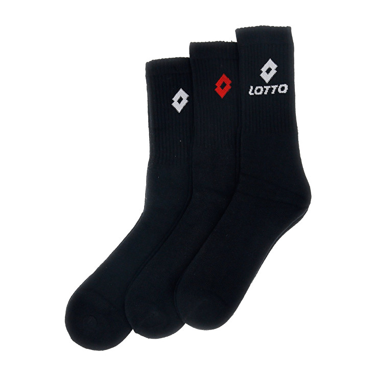 Lotto Quarter - Pk3prs Socks Black | 27941-CLGD