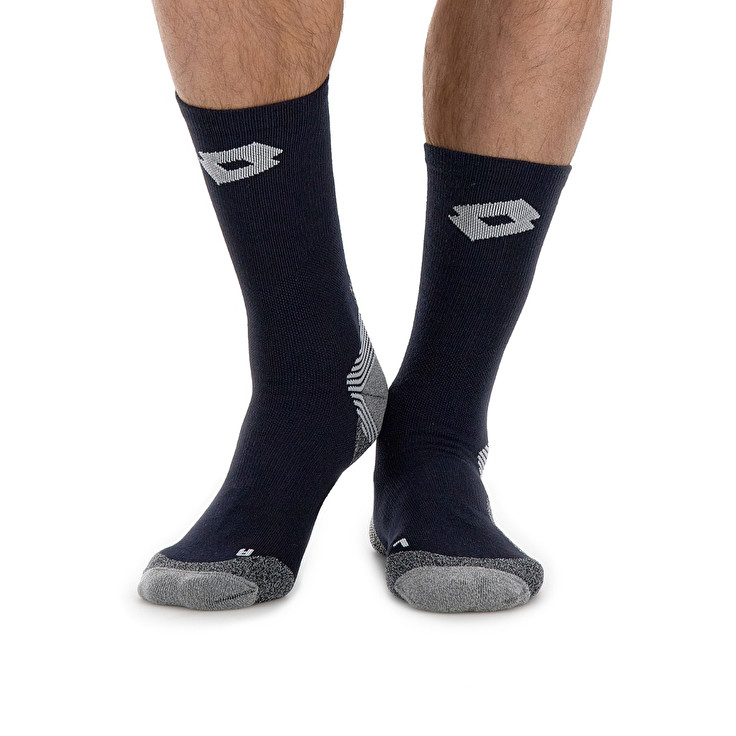 Lotto Tennis Ii Socks Navy / Blue | 85926-QVJD