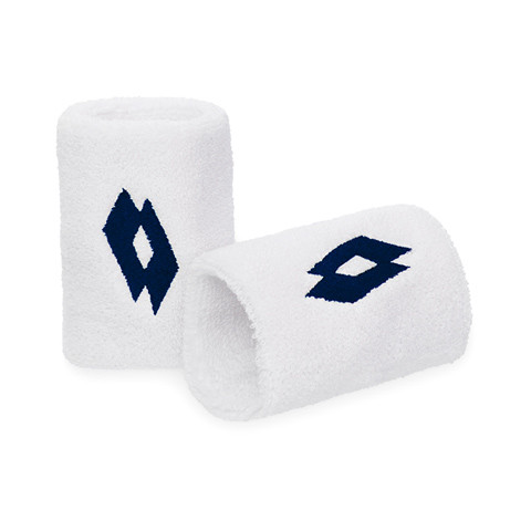 Lotto Tennis Wrist B W P Wristbands White / Blue | 43769-RFYI