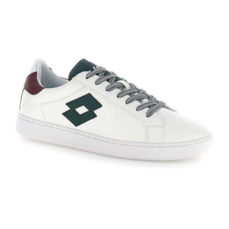Men Lotto 1973 Amf Evo Vii Sneakers White / Green / Burgundy | 86150-ZOJG