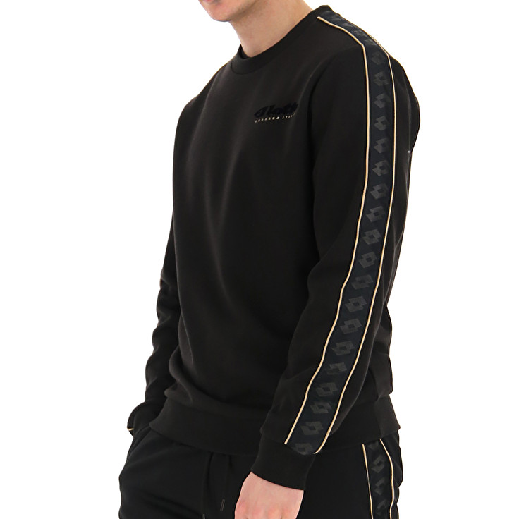Men Lotto Athletica Classic Iv Rn Pl Sweatshirts Black | 97126-UTRY