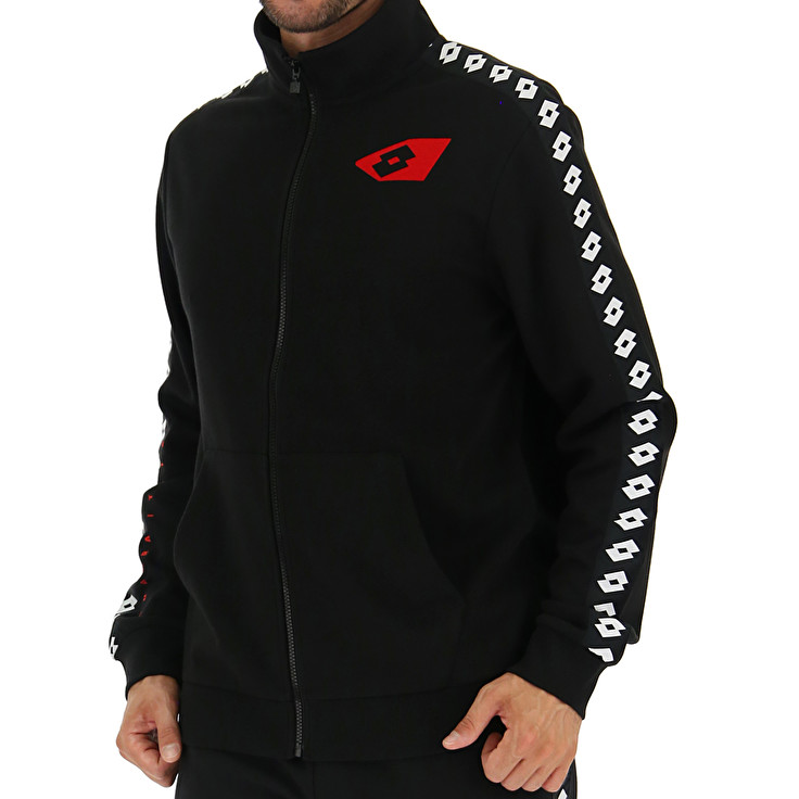 Men Lotto Athletica Due Fz Pl Jackets Black | 81056-JBLG