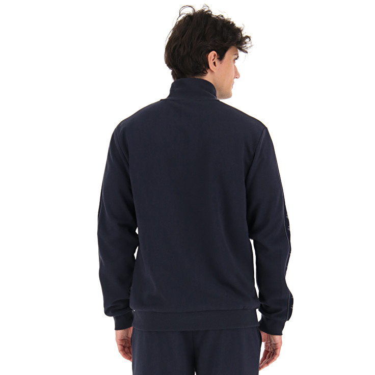 Men Lotto Athletica Due Iv Fz Pl Sweatshirts Black | 95430-FPVJ