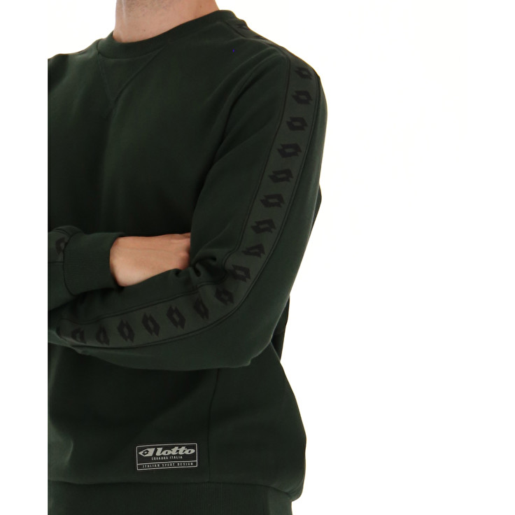 Men Lotto Athletica Due V Rn Sweatshirts Green | 71942-DXTF