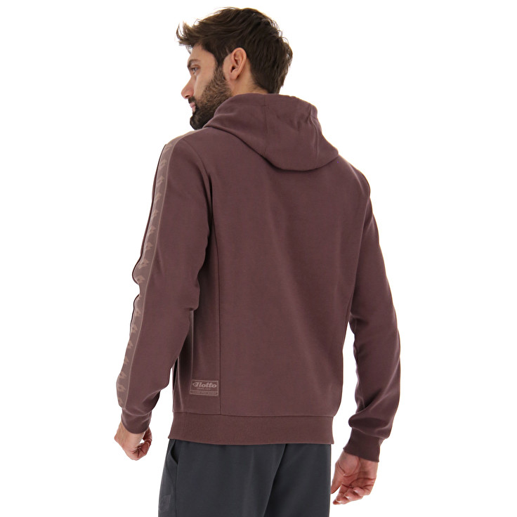 Men Lotto Athletica Due Vi Hd Sweatshirts Brown | 58769-YLKZ