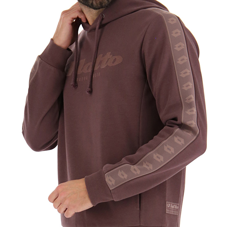 Men Lotto Athletica Due Vi Hd Sweatshirts Brown | 58769-YLKZ