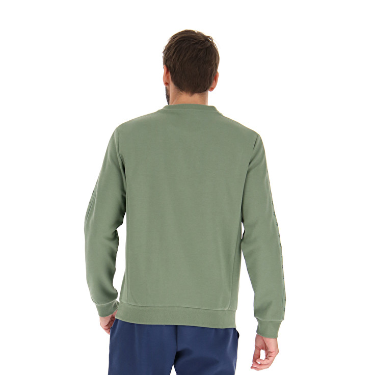 Men Lotto Athletica Due Vi Rn Sweatshirts Olive | 03675-FYPW