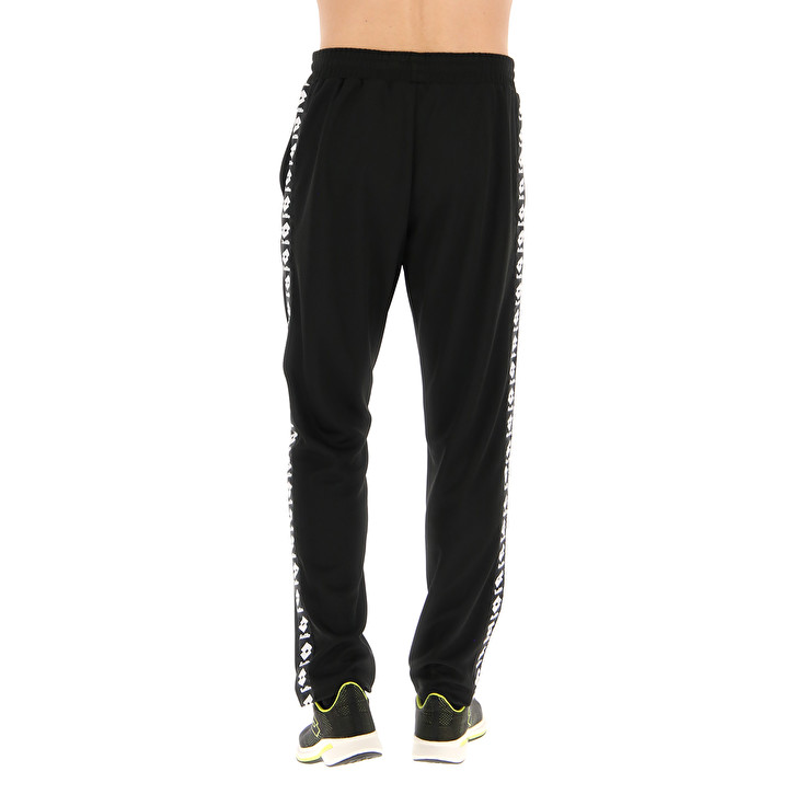 Men Lotto Athletica Icon Sport Pants Black | 96237-LPOB
