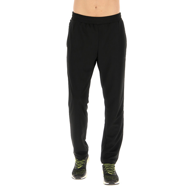 Men Lotto Athletica Icon Sport Pants Black | 96237-LPOB