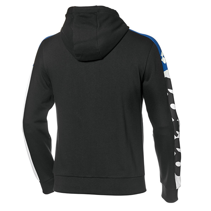 Men Lotto Athletica Lg Fz Hd Fl Sweatshirts Black | 54360-QPZN