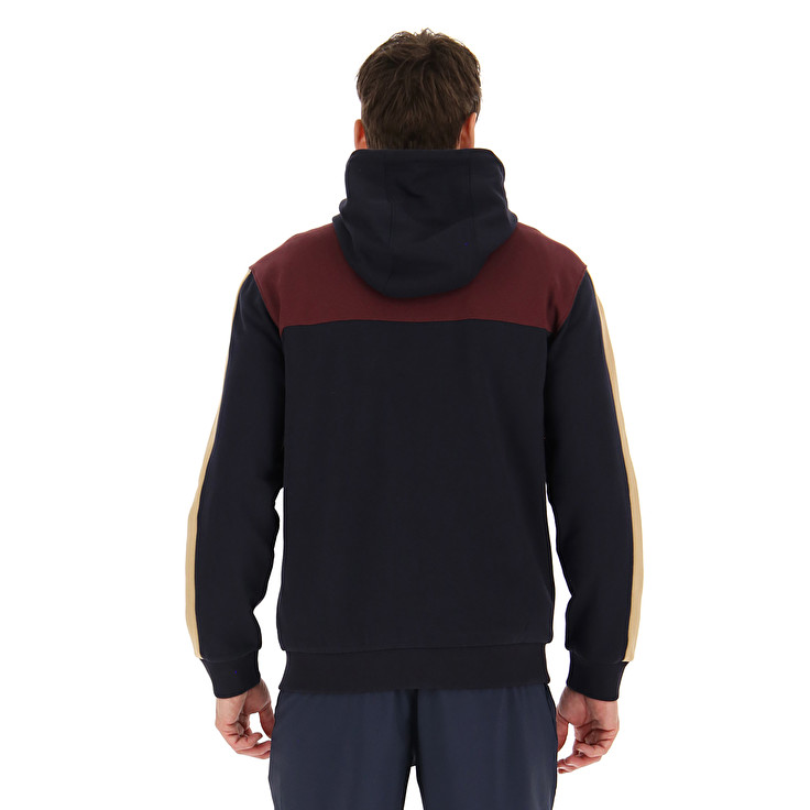 Men Lotto Athletica Lg Iii Fz Hd Fl Sweatshirts Burgundy / Black | 74061-HWKO